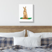 Toile Lapin en Snowboard avec Snowboard (Insitu(Chambre))