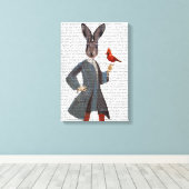 Toile Lapin Et Oiseau (Insitu (Plancher de Bois))