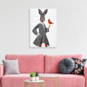 Toile Lapin Et Oiseau (Insitu(Salon))
