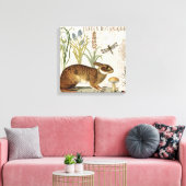 Toile lapin français vintage moderne dans le jardin (Insitu(Salon))