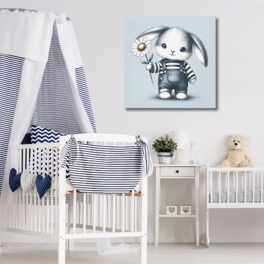 Toile Lapin Garçon Whimsical