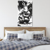 Toile lapin guitare (Insitu(Chambre))