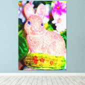 Toile lapin Kitschy (Insitu (Plancher de Bois))