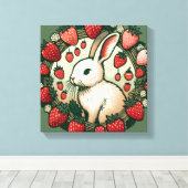 Toile Lapin Lapin Bébé Bébé Lapins Lapins Lapins Bébé (Insitu (Plancher de Bois))