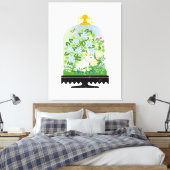 Toile Lapin lapin botanique Cloche 1 (Insitu(Chambre))