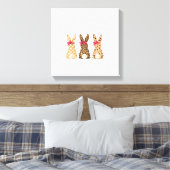 Toile Lapin léopard de Pâques coquette bow fille femmes (Insitu(Chambre))