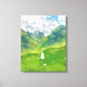 Toile Lapin mignon à Mountain View (Recto)
