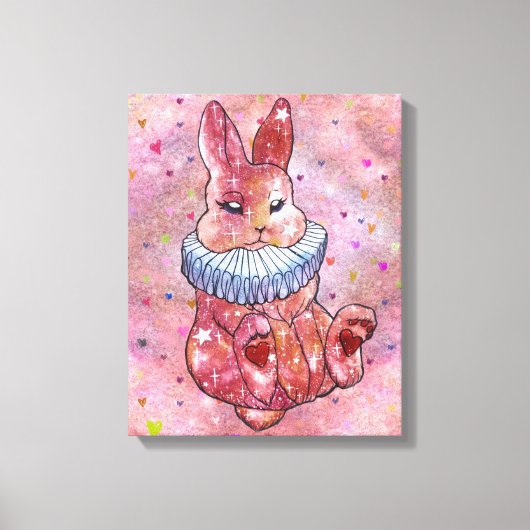 Toile Lapin nommé coccinelle (Recto)