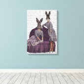 Toile Lapins en pourpre (Insitu (Plancher de Bois))