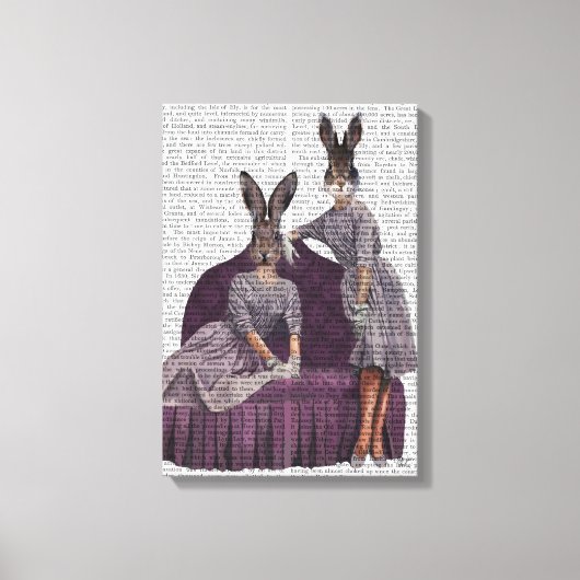 Toile Lapins en pourpre (Recto)
