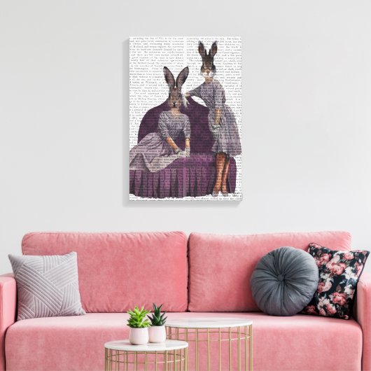 Toile Lapins en pourpre (Insitu(Salon))