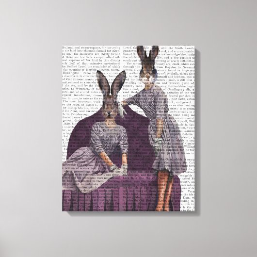 Toile Lapins en pourpre (Recto)
