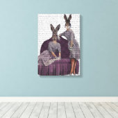 Toile Lapins en pourpre (Insitu (Plancher de Bois))
