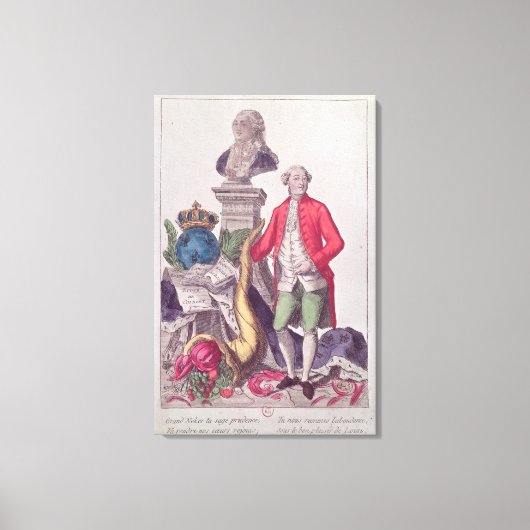 Toile L'appel de Jacques Necker 16 juillet 1789 (Recto)