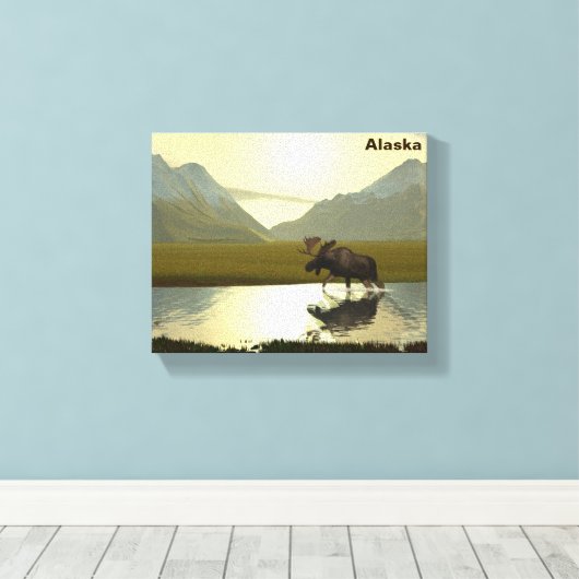 Toile L'après-midi Moose (Insitu (Plancher de Bois))