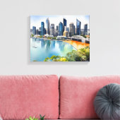 Toile L'aquarelle de Brisbane (Insitu(Salon))