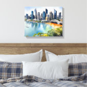 Toile L'aquarelle de Brisbane (Insitu(Chambre))
