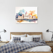 Toile L'aquarelle de Budapest (Insitu(Chambre))