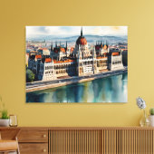 Toile L'aquarelle de Budapest (Insitu(Salon))
