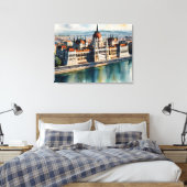 Toile L'aquarelle de Budapest (Insitu(Chambre))