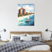 Toile L'aquarelle de Cancun (Insitu(Chambre))