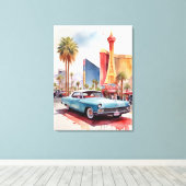 Toile L'aquarelle de Las Vegas (Insitu (Plancher de Bois))