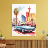 Toile L'aquarelle de Las Vegas (Insitu(Salon))