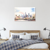 Toile L'aquarelle de Los Angeles (Insitu(Chambre))
