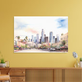 Toile L'aquarelle de Los Angeles (Insitu(Salon))