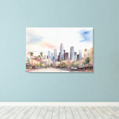 Toile L'aquarelle de Los Angeles (Insitu (Plancher de Bois))