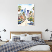 Toile L'aquarelle de Los Angeles (Insitu(Chambre))