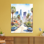 Toile L'aquarelle de Los Angeles (Insitu(Salon))