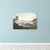 Toile L'aqueduc de Rio de Janeiro (gravure en couleur) (Insitu (Plancher de Bois))