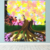 Toile L'Arbre de l'Esprit (Insitu (Plancher de Bois))