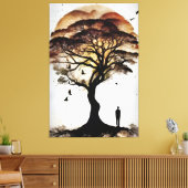 Toile L'arbre des secrets silencieux (Insitu(Salon))