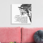 Toile L'arbre noir et blanc le font quand même (Insitu(Salon))