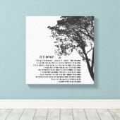 Toile L'arbre noir et blanc le font quand même (Insitu (Plancher de Bois))