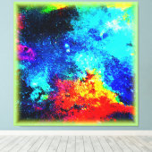 Toile L'arc-en-ciel des couleurs de Nebulae. Commandez d (Insitu (Plancher de Bois))