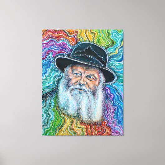Toile L'arc-en-ciel Lubavitcher Rebbe Rebbe (Recto)