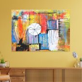 Toile Large Abstract Acrylic Painting (Insitu(Salon))