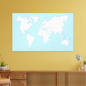 Toile Large map of the world (Insitu(Salon))