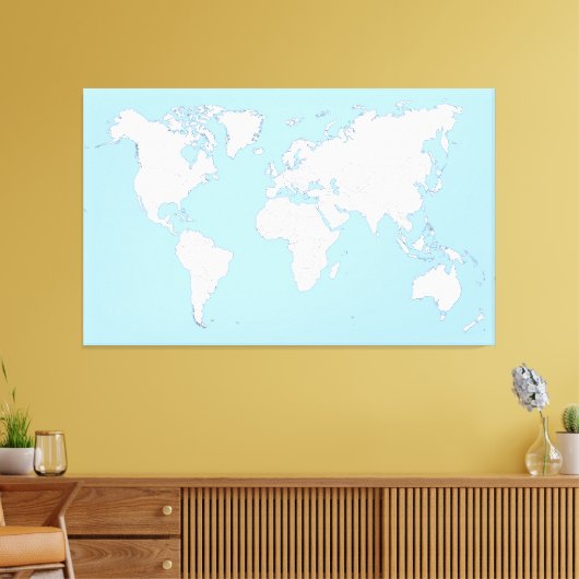 Toile Large map of the world (Insitu(Salon))