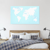 Toile Large map of the world (Insitu(Chambre))