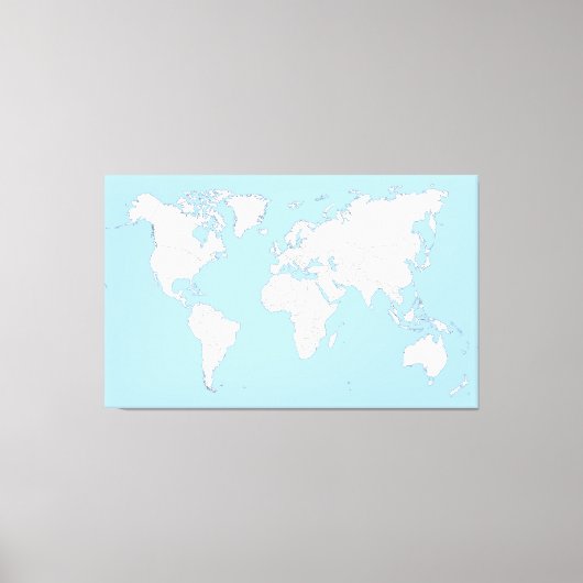 Toile Large map of the world (Recto)