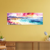 Toile Large Mer Méditerranée violet Serenity (Insitu(Salon))