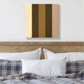 Toile Larges Bandes Verticales De Couleur Rétro Crème/Br (Insitu(Chambre))