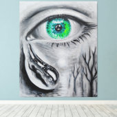 Toile Larmes pour une âme perdue (Insitu (Plancher de Bois))