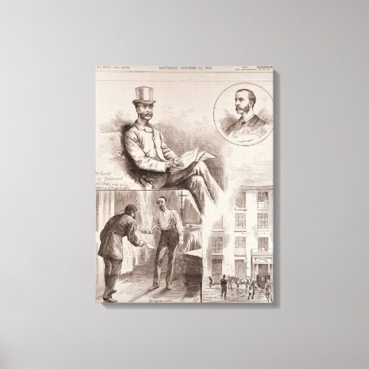 Toile L'arrestation de M. C.S. Parnell, député (Recto)