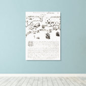 Toile L'arrivée des Anglais en Virginie (Insitu (Plancher de Bois))