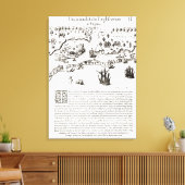 Toile L'arrivée des Anglais en Virginie (Insitu(Salon))